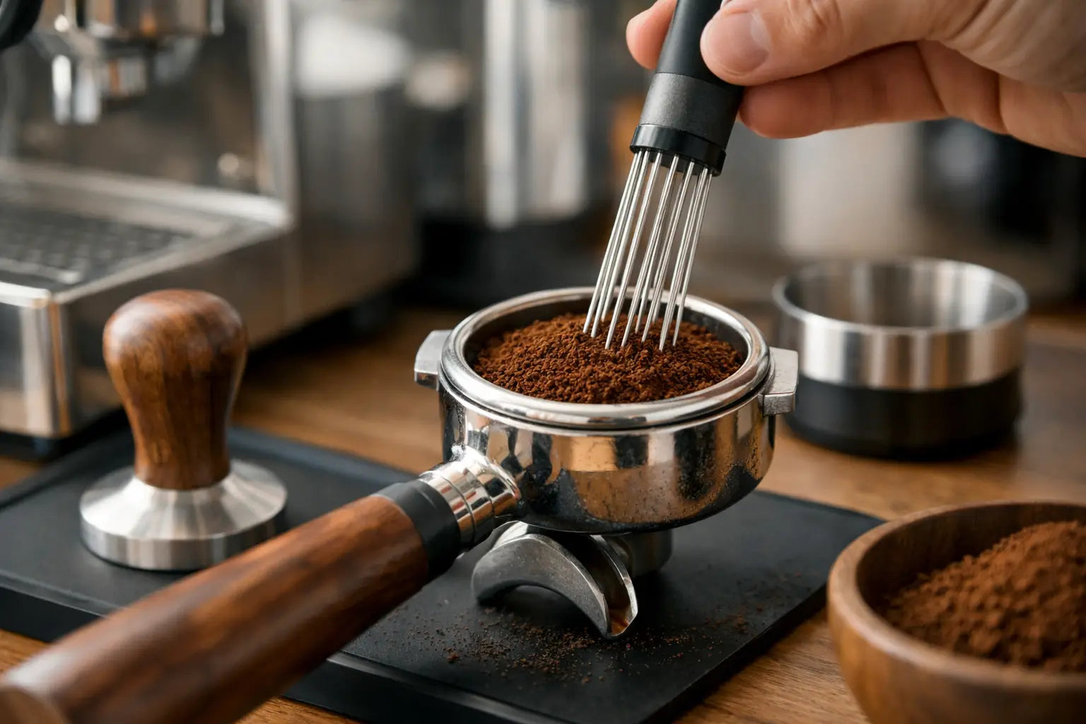 Espresso Puck Prep: WDT Erklärung für zuhause