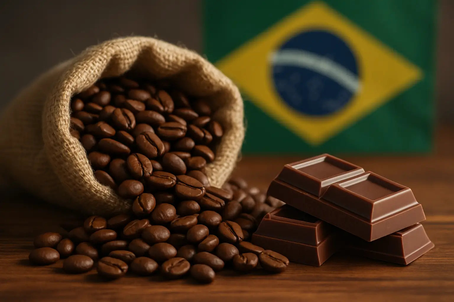 Brasilien-Kaffee, schokoladig: ganze Bohnen wählen