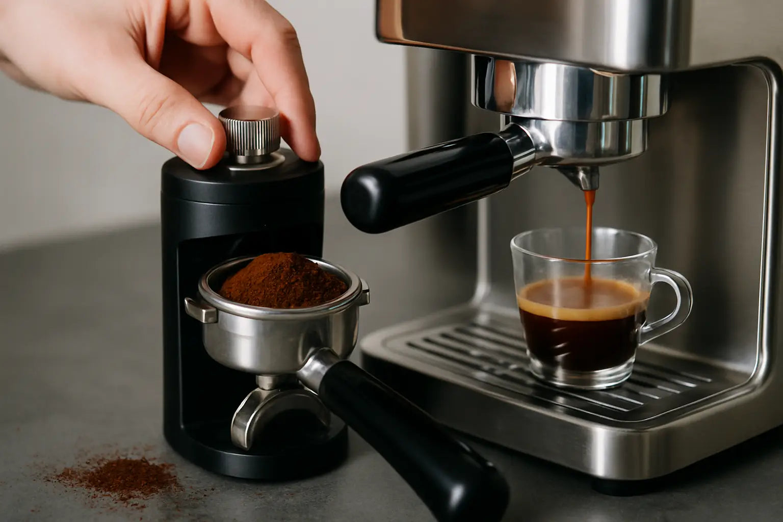 Espresso-Mahlgrad einstellen: so triffst du ihn