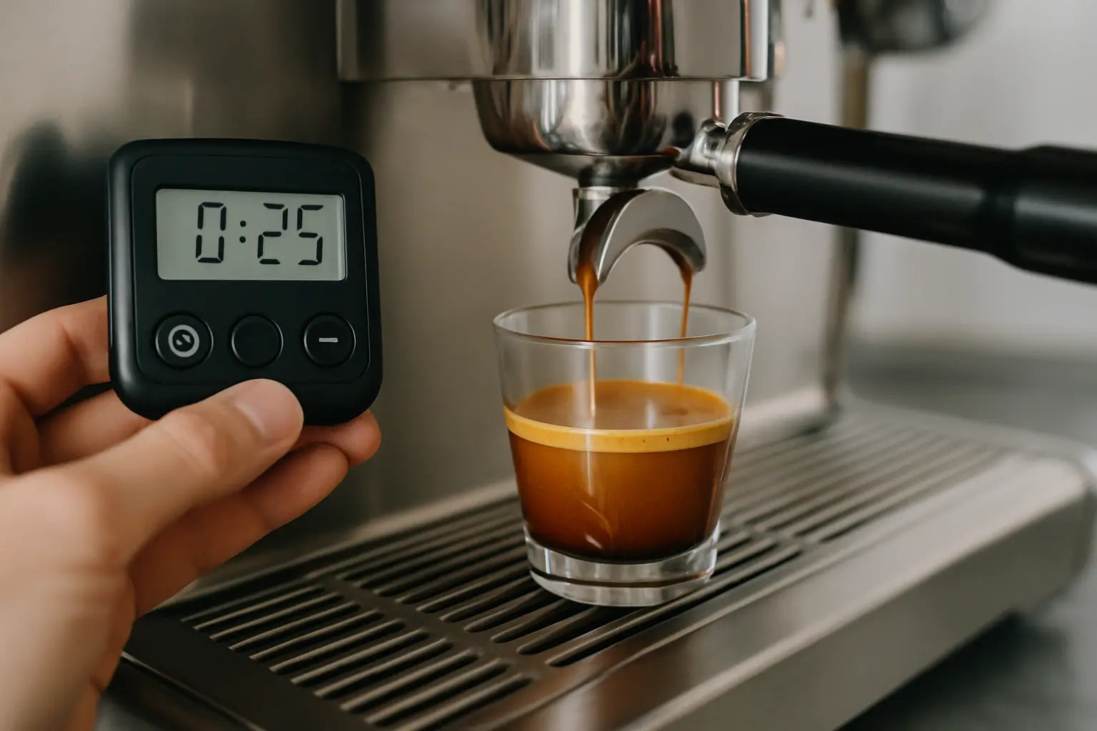 Espresso-Shot: Zeit und Gramm richtig treffen