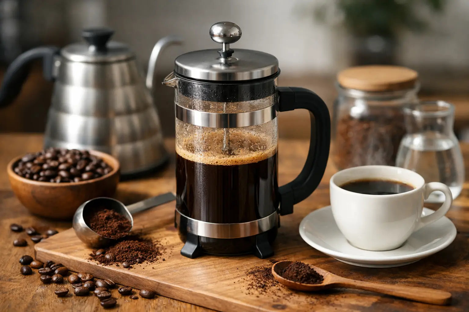 Kaffee-Brührezept für French Press