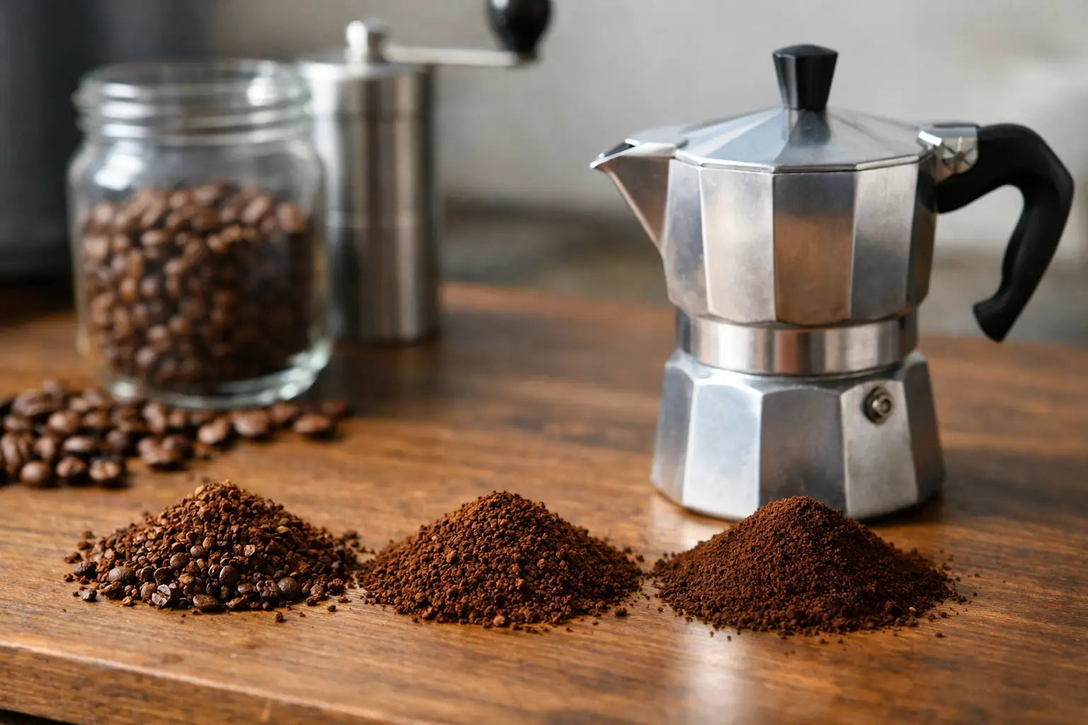 Welcher Mahlgrad für Mokkakanne passt?