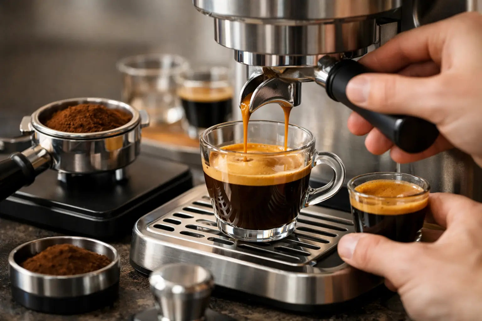 Espresso richtig dialen - ein klares Beispiel