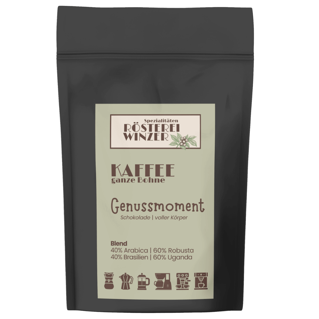 Kaffee, ganze Bohne, Blend Brasilien, Uganda, Schokolade, voller Körper