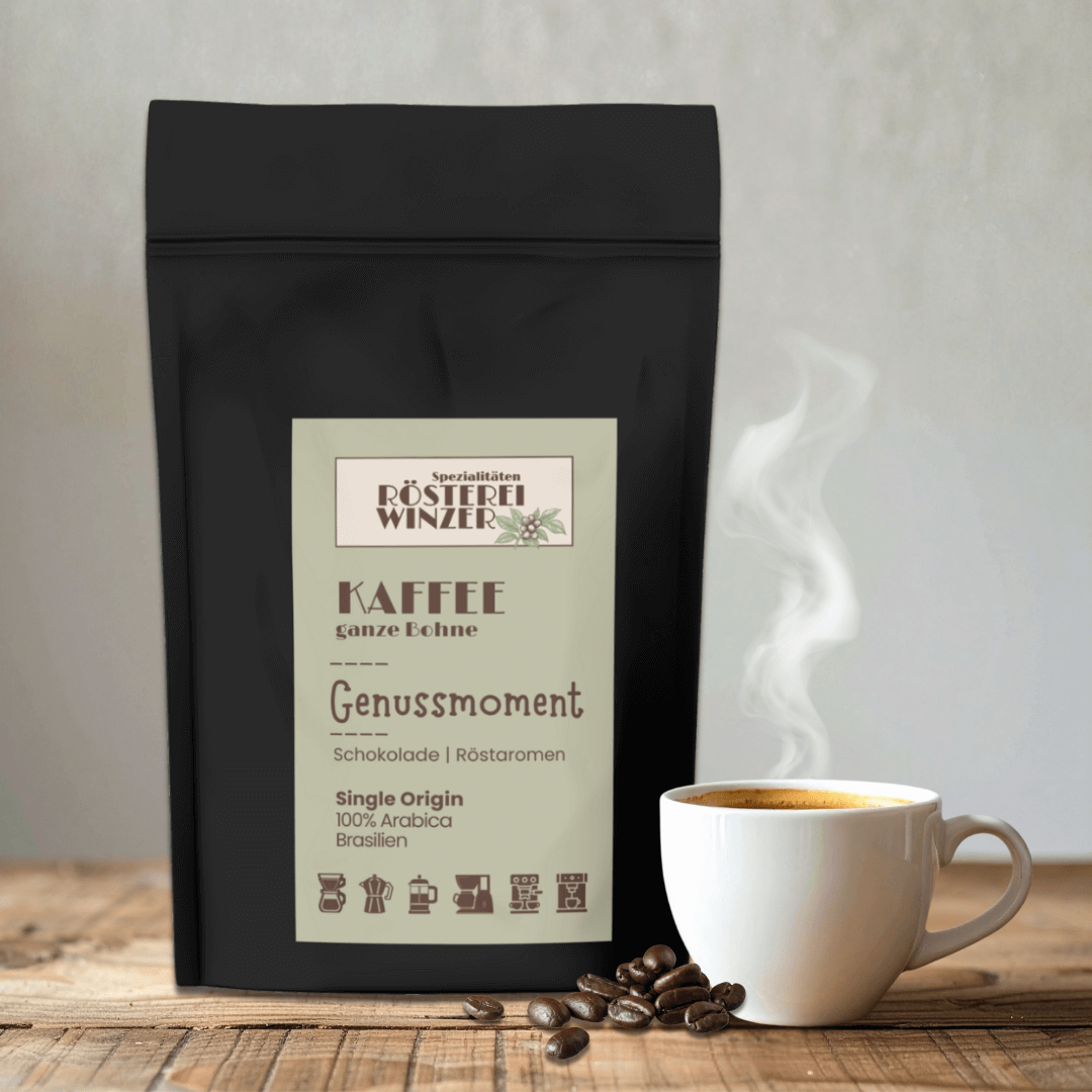 Genussmoment Blend aus Arabica und Robusta, Schokolade und Röstaromen