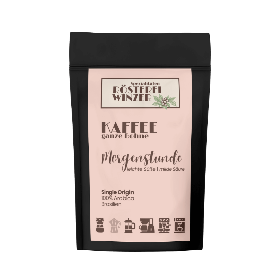 Brasilien, ganze Bohne, Schokolade, milde Säure, weich und rund