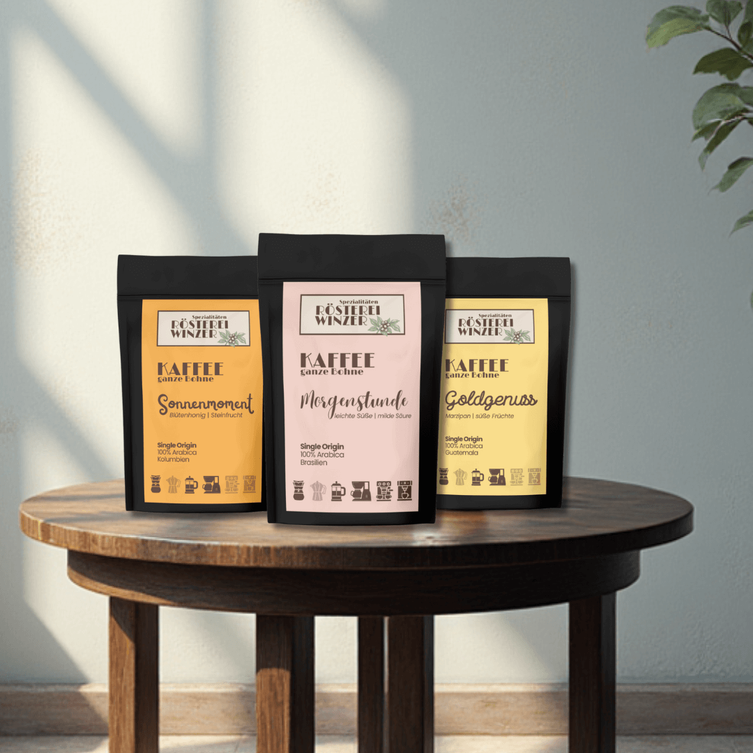Drei Regionen, drei Spitzen Kaffees, drei Genussmomente in einem Paket