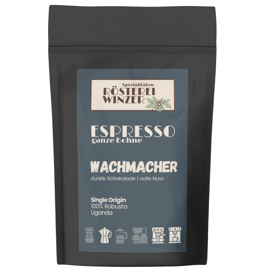 Wachmacher Espresso - Energie aus 100% Robusta