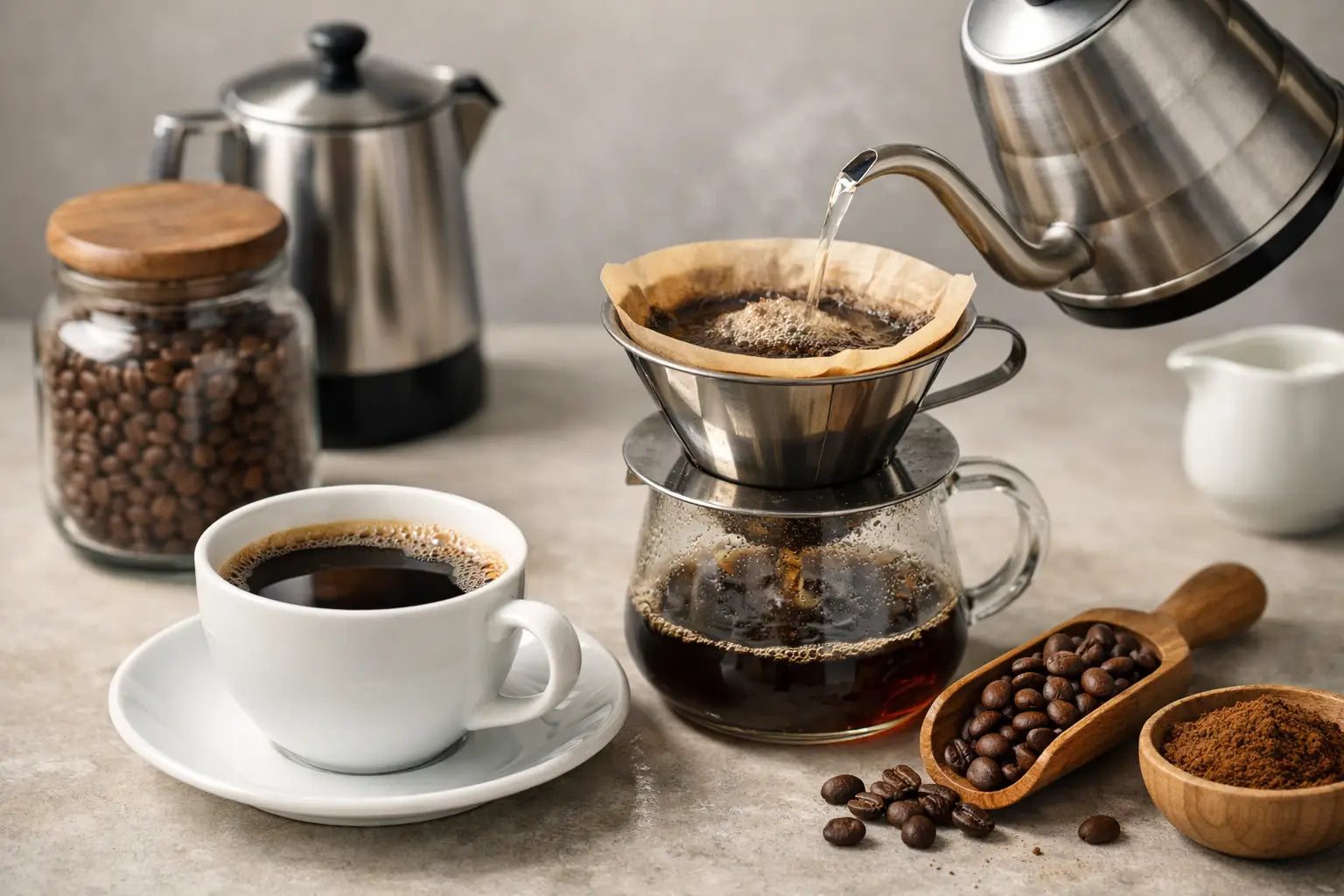 Koffeinfreien Kaffee richtig zubereiten