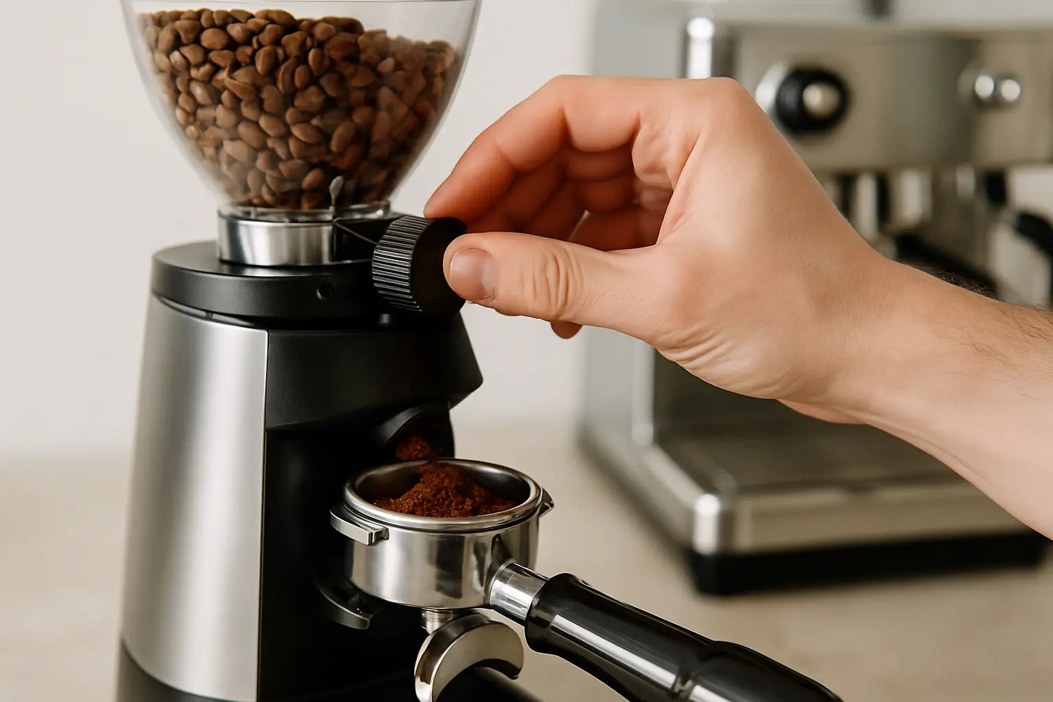 Mahlgrad für Siebträger richtig einstellen