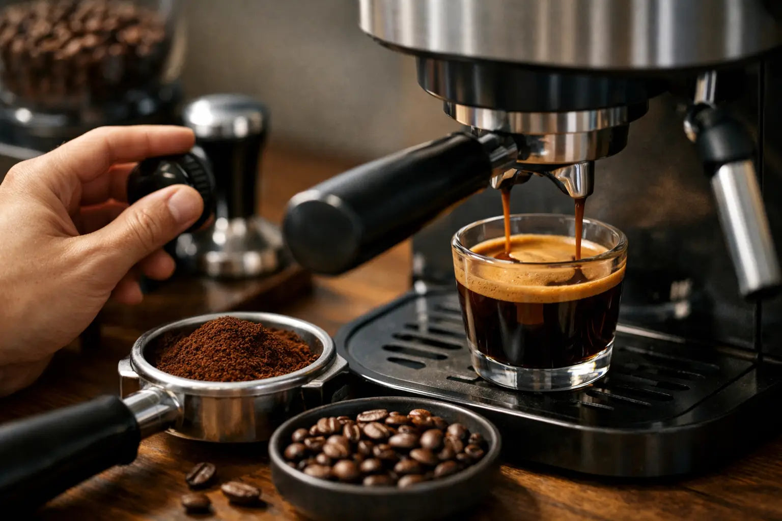 Espresso Einstellung für dunkle Röstung