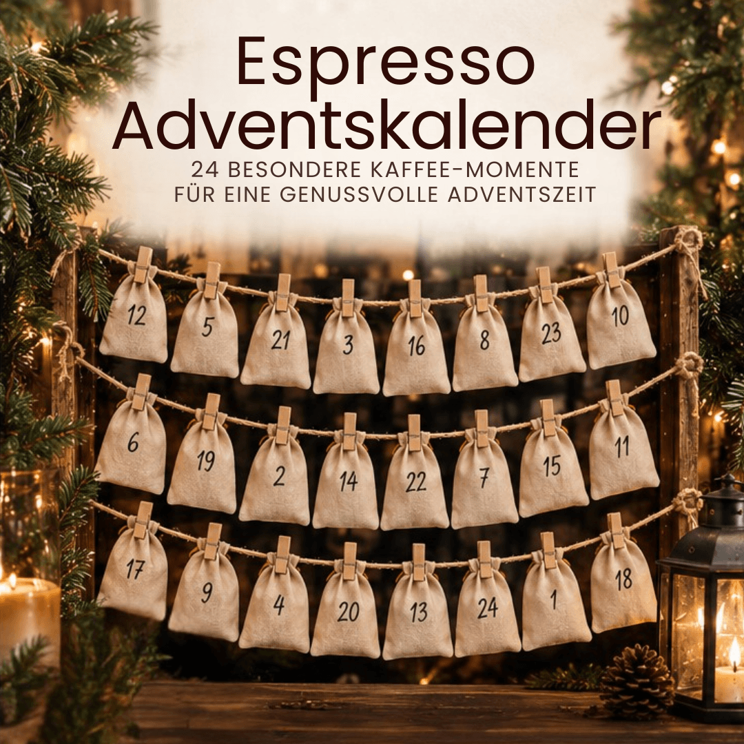 DER Espresso-Adventskalender für Siebträger 2026 – 24 Genussmomente