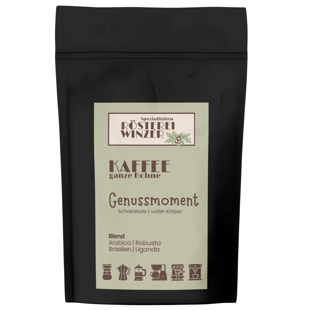 Kaffee, ganze Bohne, Blend Brasilien, Uganda, Schokolade, voller Körper