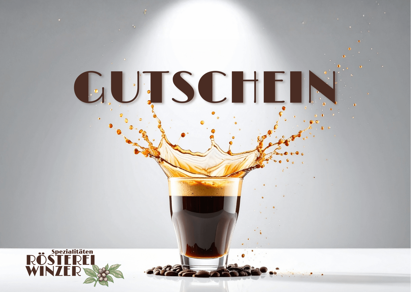 Kaffee Gutschein für Genussmomente, Kaffee, Espresso, Zubehör, 25€