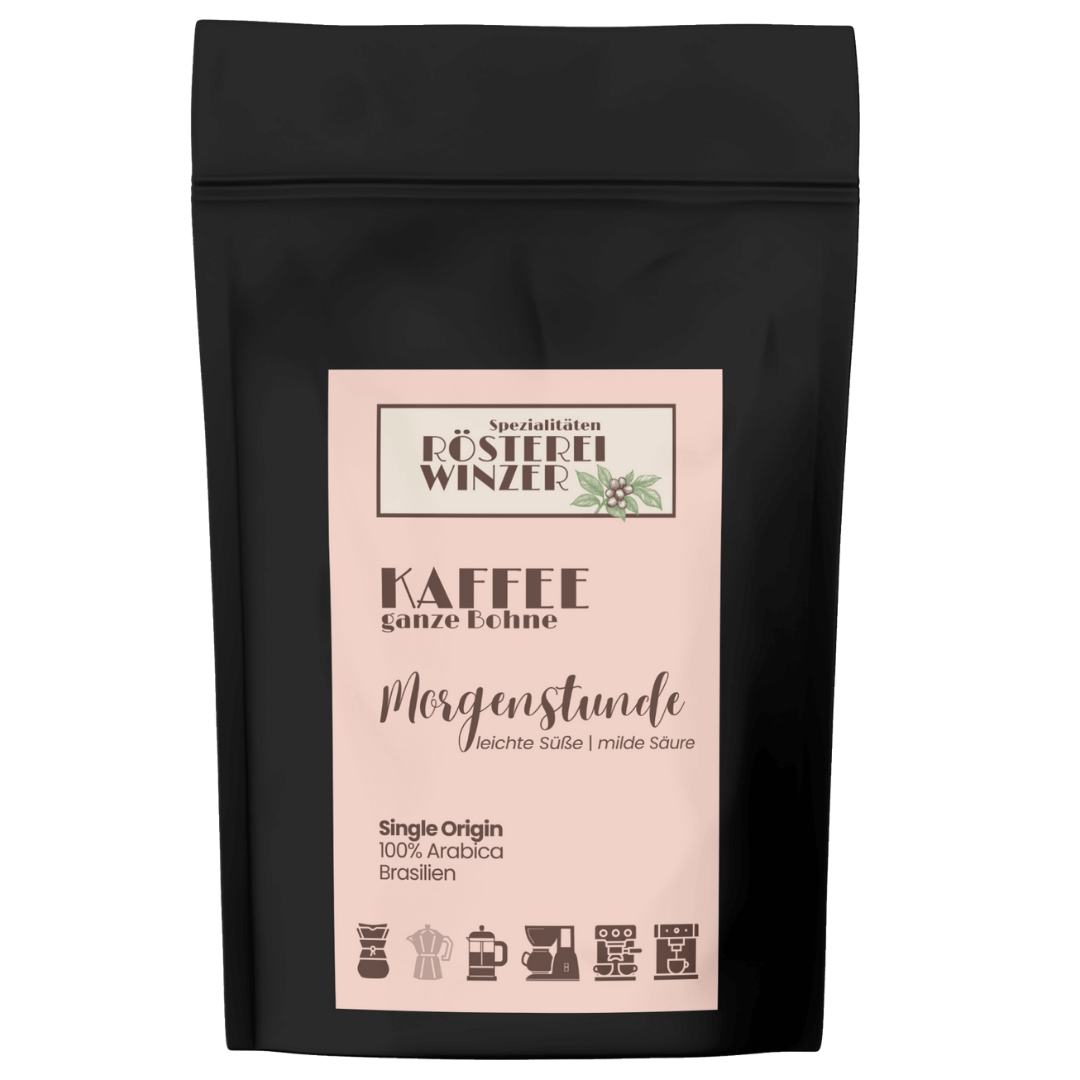 Morgenstunde, bester Arabica aus Brasilien, ganze Bohnen
