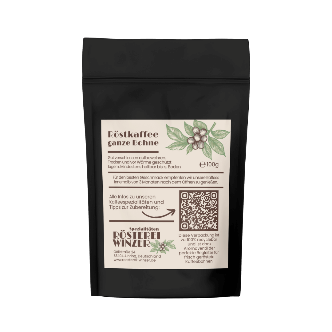 Spezialitäten Rösterei Winzer 100g Probierpackung ganze Bohne kaufen